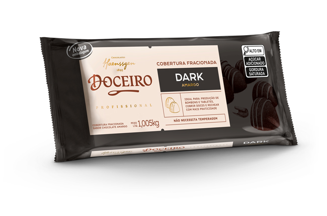 Descubra o Poder do Chocolate Intenso com a Cobertura Fracionada Doceiro Amarga Dark