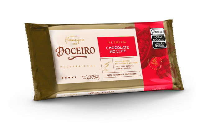 Chocolate Premium Doceiro Ao Leite Barra de 1,005 kg: Um Sabor Delicioso em Cada Quadrado