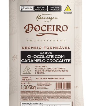 Descubra o Recheio Forneável Sabor Chocolate com Caramelo Crocante: Uma Experiência Inesquecível em 1,005 kg