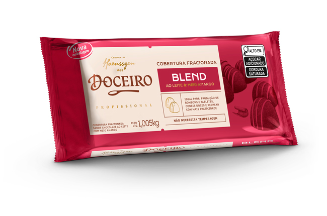 Cobertura Fracionada Doceiro Blend 1,005kg: Qualidade e Versatilidade para Suas Criações