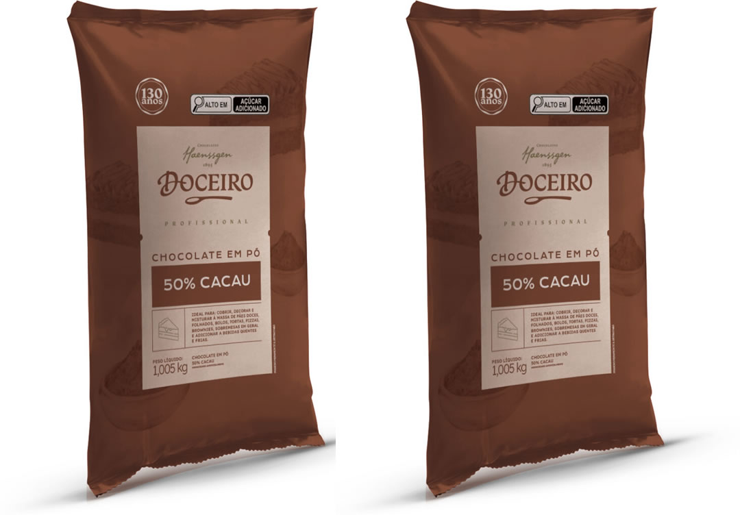 Chocolate em Pó Doceiro 50% e 33%: escolha certa para cada tipo de receita